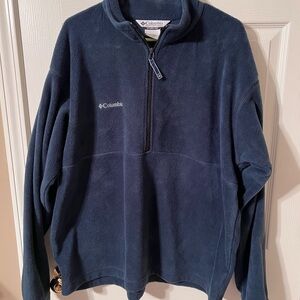 Columbia Blue Zip Up Sweater